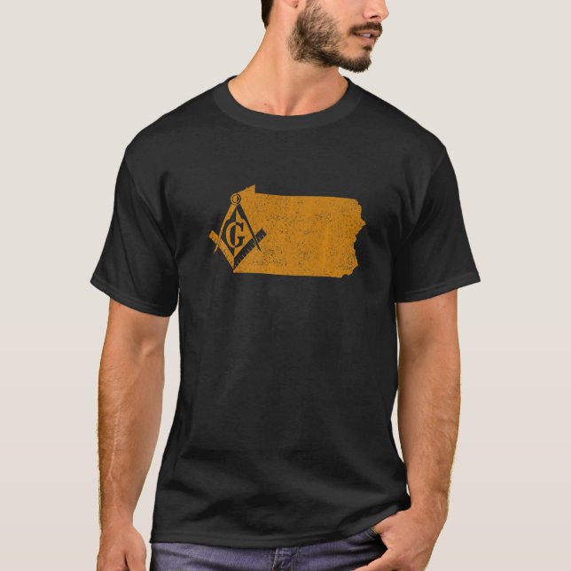 Pennsylvania Masons Grand Lodge Freemason Father's T-Shirt (Front)