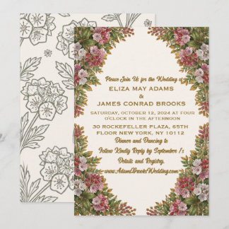 Pennsylvania Mountain Laurel Wedding Invitation
