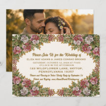 Pennsylvania Mountain Laurel Wedding Invitation