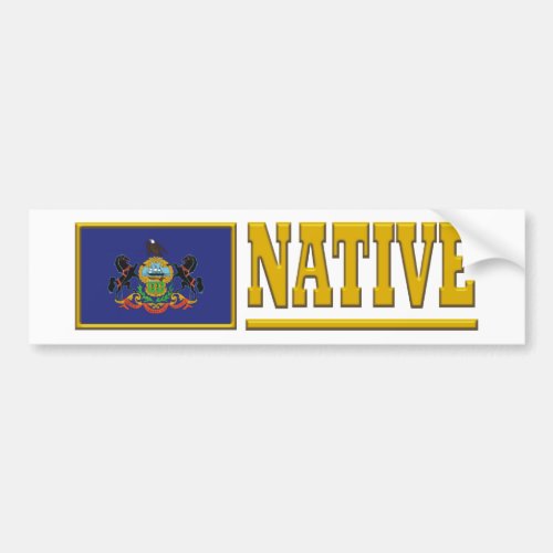 Pennsylvania Native Bumper Sticker