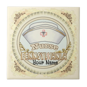 Pennsylvania Nurse Ceramic Tile