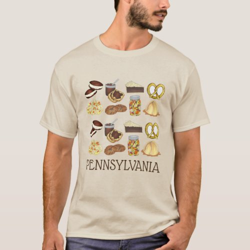 Pennsylvania PA Dutch Amish Country Foods T_Shirt
