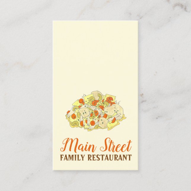 Pennsylvania PA Dutch Amish Food Chicken Pot Pie Business Card (Front)