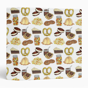 Pennsylvania PA Dutch Amish Food Recipe Book 3 Ring Binder