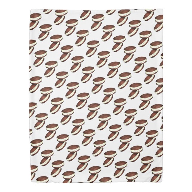 Pennsylvania PA Dutch Chocolate Whoopie Pies Duvet Cover (Front)