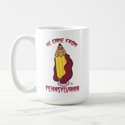 Pennsylvania Pencil Vampire Cheeky Humor Coffee Mug