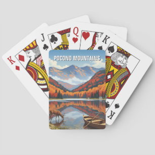 Pennsylvania Pocono Mountains Travel Poker Cards