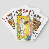Pennsylvania Postcard Map Playing Cards