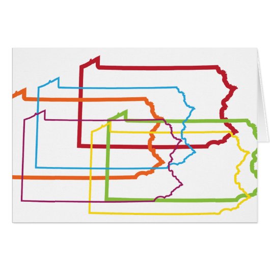 pennsylvania pride blur cards (Front Horizontal)