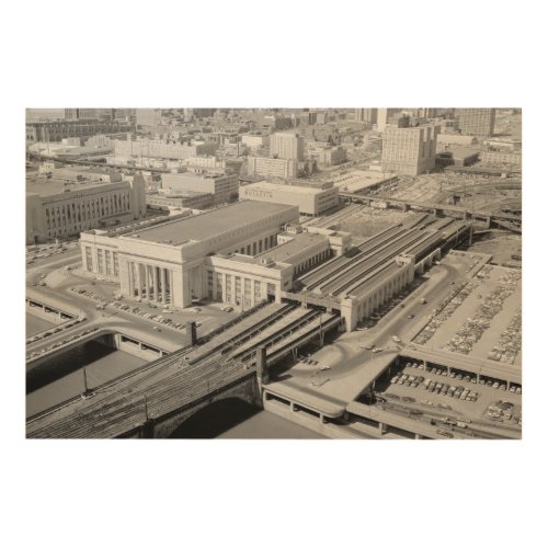 Pennsylvania Railroad 30th Street Station Woodsnap Wood Wall Decor