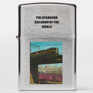Pennsylvania Railroad Annual Report cover 1960 Zippo Lighter