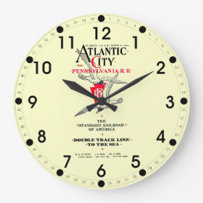 Pennsylvania Railroad Atlantic City Service 1904 Large Clock