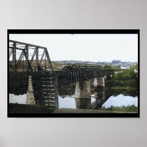 Pennsylvania Railroad bridge Mont Clare PA Poster