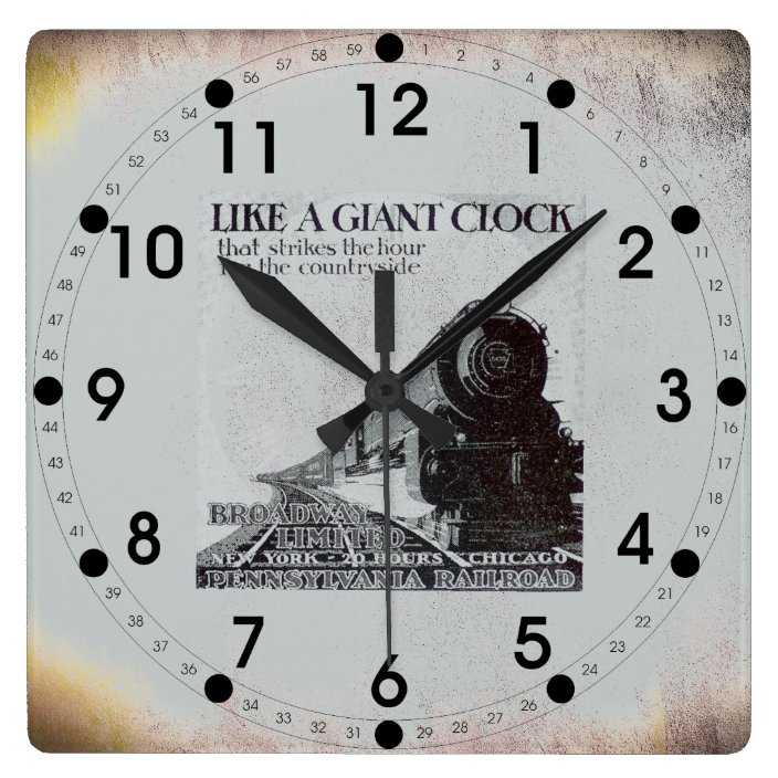 pix Pennsylvania Railroad Clock zazzle