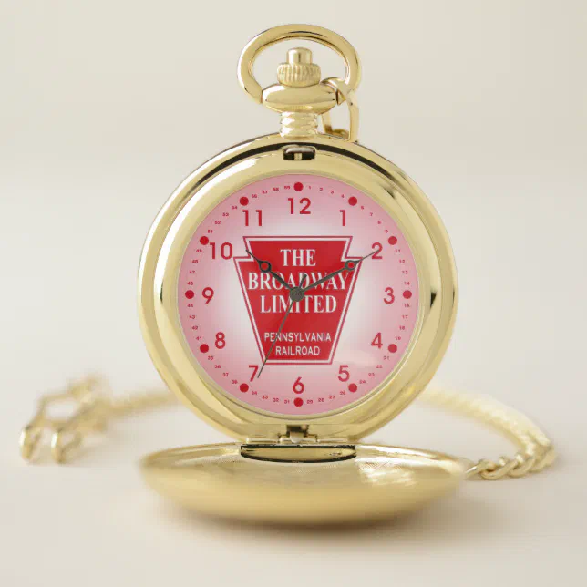 Pennsylvania Railroad Broadway Limited Pocket Watch Zazzle