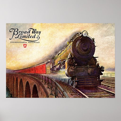 Pennsylvania Railroad Broadway Limited Poster | Zazzle