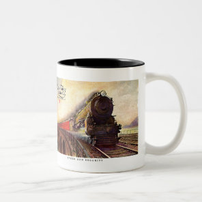 Pennsylvania Railroad Broadway Limited Two-Tone Coffee Mug