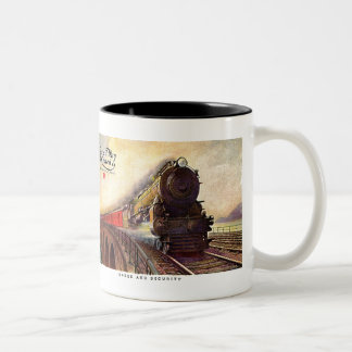 Pennsylvania Railroad Broadway Limited Two-Tone Coffee Mug