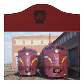 Pennsylvania Railroad E-8a S     Door Sign by stanrail at Zazzle