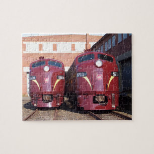 Pennsylvania Railroad E-8a,s (JTFS) 5809 and 5711 Jigsaw Puzzle