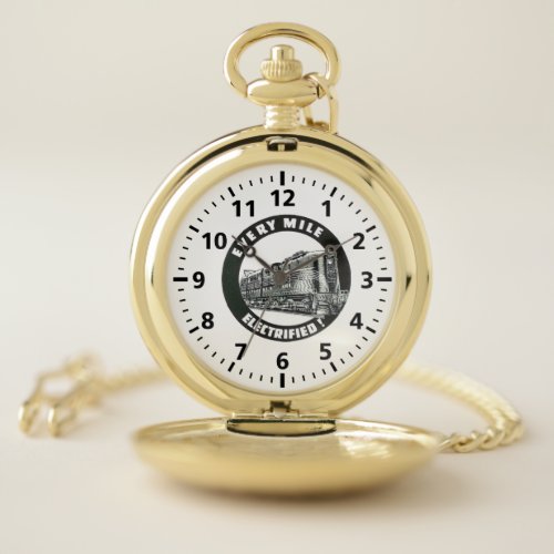 Pennsylvania Railroad  every mile electrified   Pocket Watch