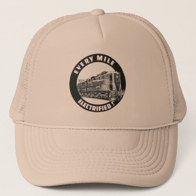 Pennsylvania Railroad  every mile electrified      Trucker Hat (Front)