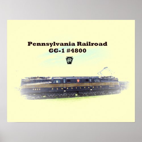 Pennsylvania Railroad GG1 4800 Side View Poster 2
