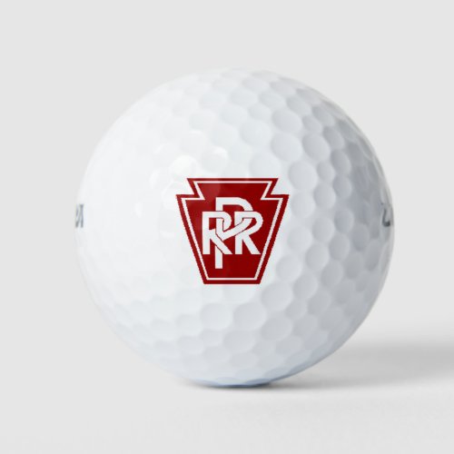 Pennsylvania Railroad Keystone Logo Golf Balls
