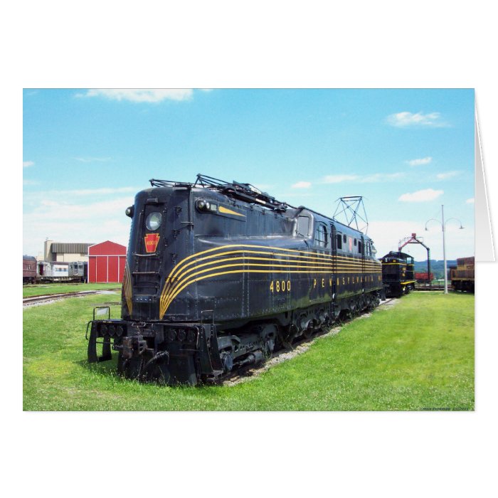 Pennsylvania Railroad Locomotive GG 1 #4800 Greeting Cards