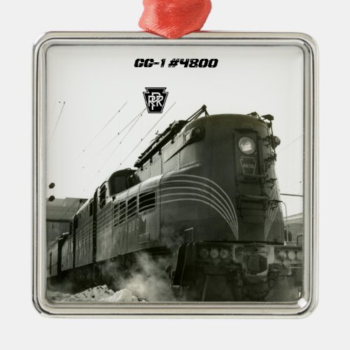 Pennsylvania Railroad Locomotive GG_1 4800   Metal Ornament