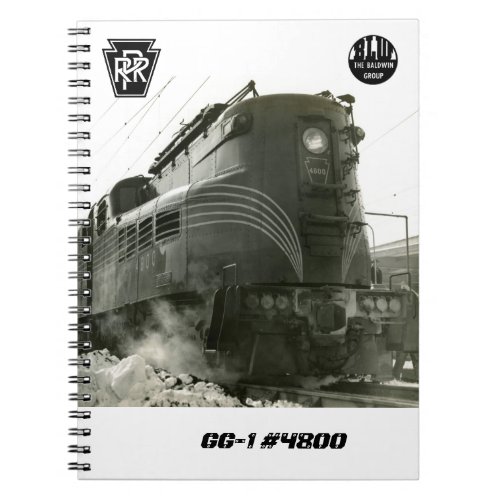 Pennsylvania Railroad Locomotive GG_1 4800    Notebook