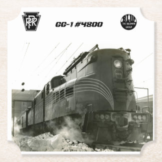 Pennsylvania Railroad Locomotive GG-1 #4800    Paper Coaster