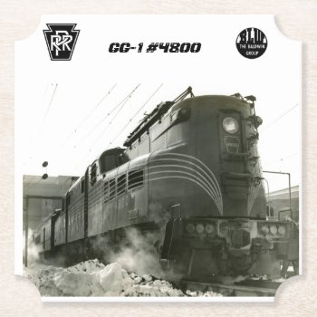 Pennsylvania Railroad Locomotive Gg-1 #4800    Paper Coaster by stanrail at Zazzle