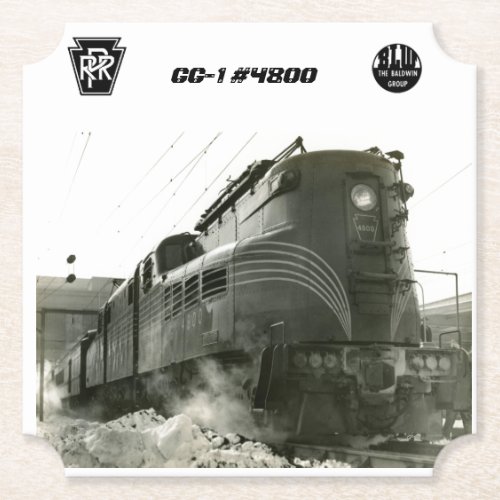 Pennsylvania Railroad Locomotive GG_1 4800    Paper Coaster