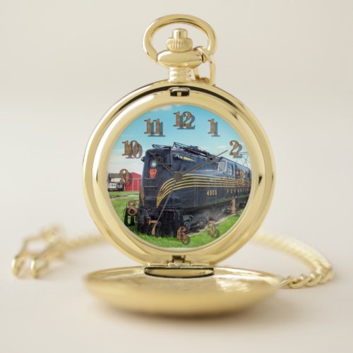 Pennsylvania Railroad Locomotive GG_1 4800    Pocket Watch