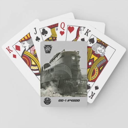 Pennsylvania Railroad Locomotive GG_1 4800   Poker Cards
