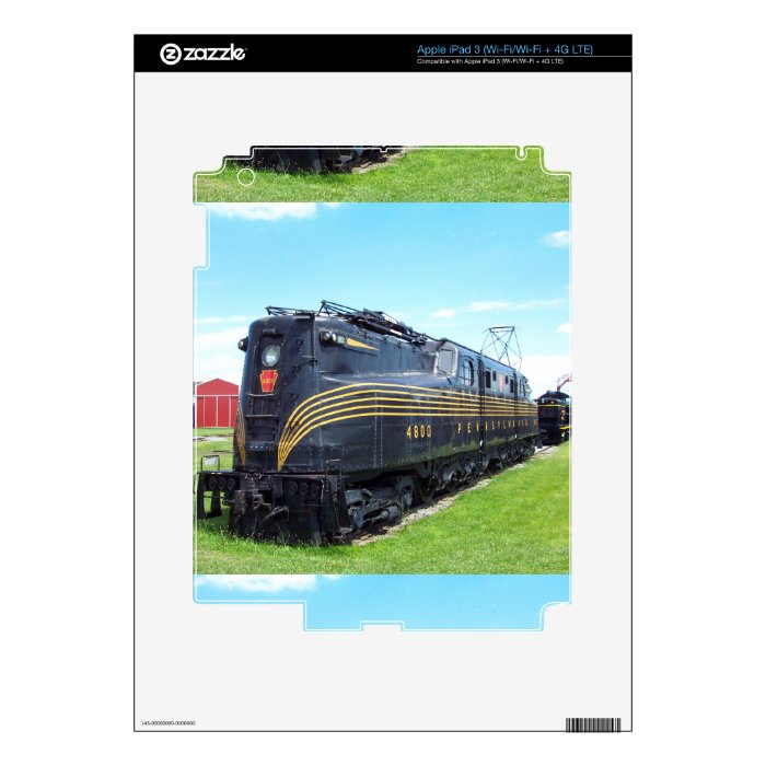 Pennsylvania Railroad Locomotive GG 1 #4800 iPad 3 Decals