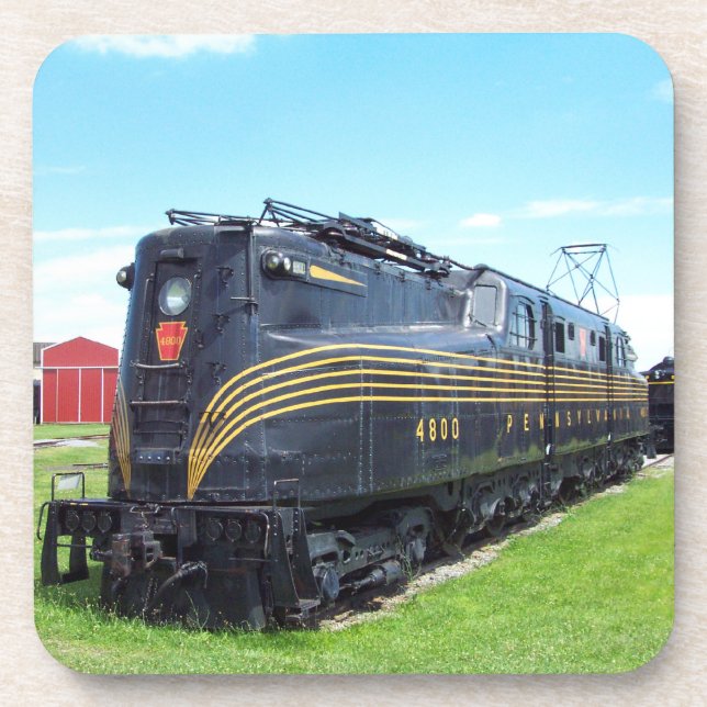 Pennsylvania Railroad Locomotive GG-1 #4800  Trive Beverage Coaster (Front)