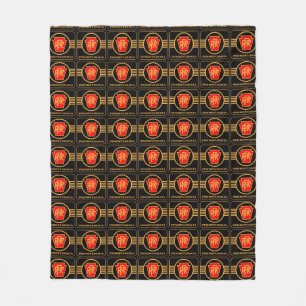 Pennsylvania Railroad Logo, Black & Gold Blanket