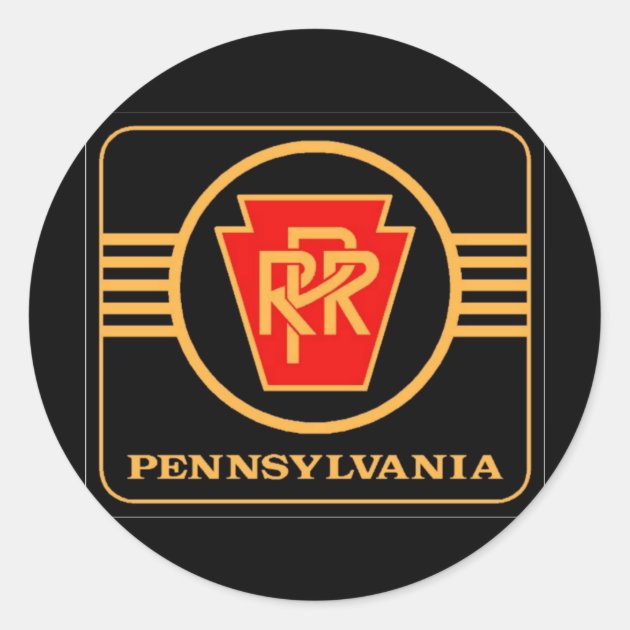 PRR Vinyl Sticker Logo Green/Gold Pennsylvania Railroad 