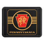 Pennsylvania Railroad Logo, Black &amp; Gold Tow Hitch Cover at Zazzle