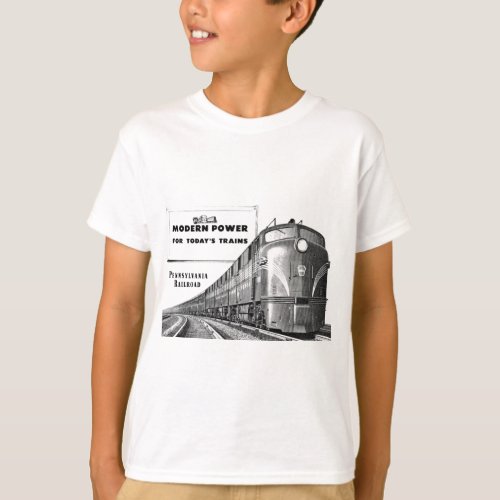 Pennsylvania Railroad Modern Train Power T_Shirt