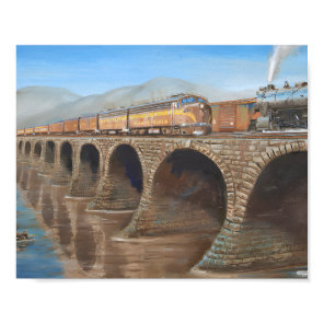 Pennsylvania Railroad on the Rockville Bridge Post Poster