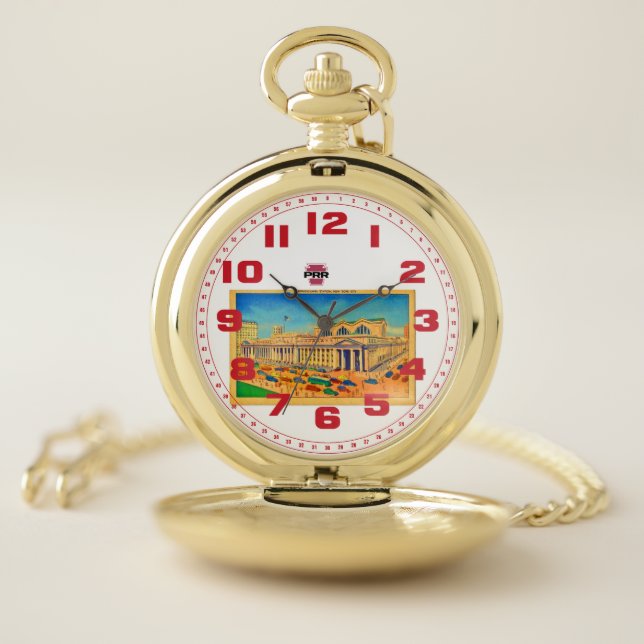 Pennsylvania railroad  Penn station in New York    Pocket Watch (Inside)