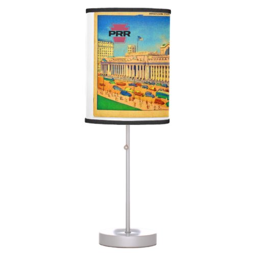 Pennsylvania railroad  Penn station in New York    Table Lamp