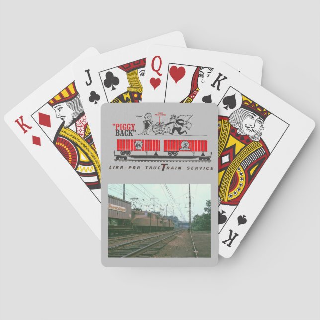 Pennsylvania Railroad piggyback service            Poker Cards (Back)
