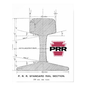 Pennsylvania Railroad Rail Section Poster