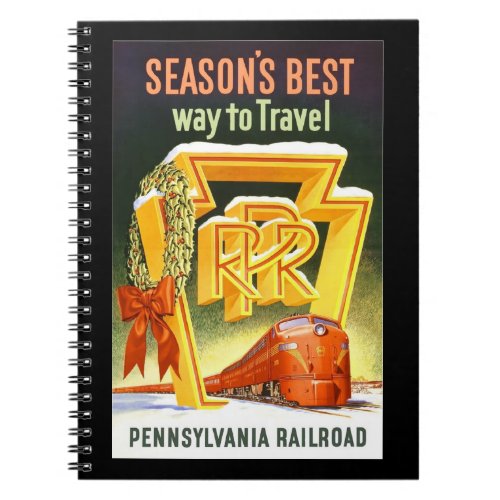 Pennsylvania Railroad Seasons Best Way To Travel Notebook