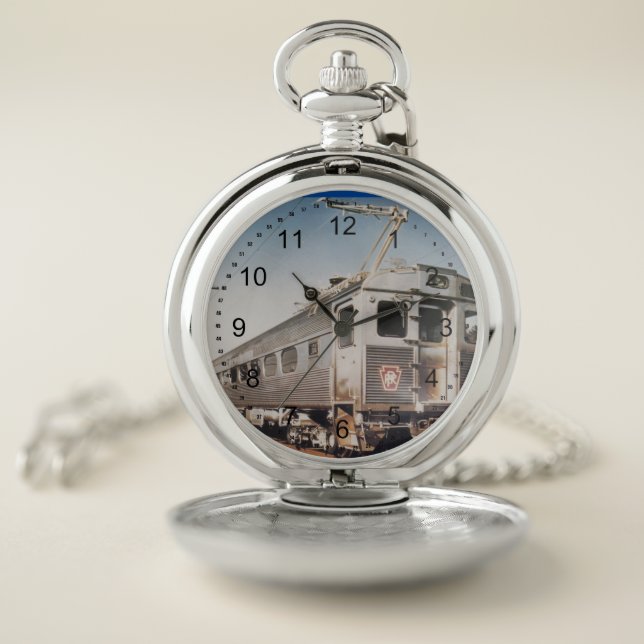 Pennsylvania Railroad silverliner coaches       Pocket Watch (Inside)