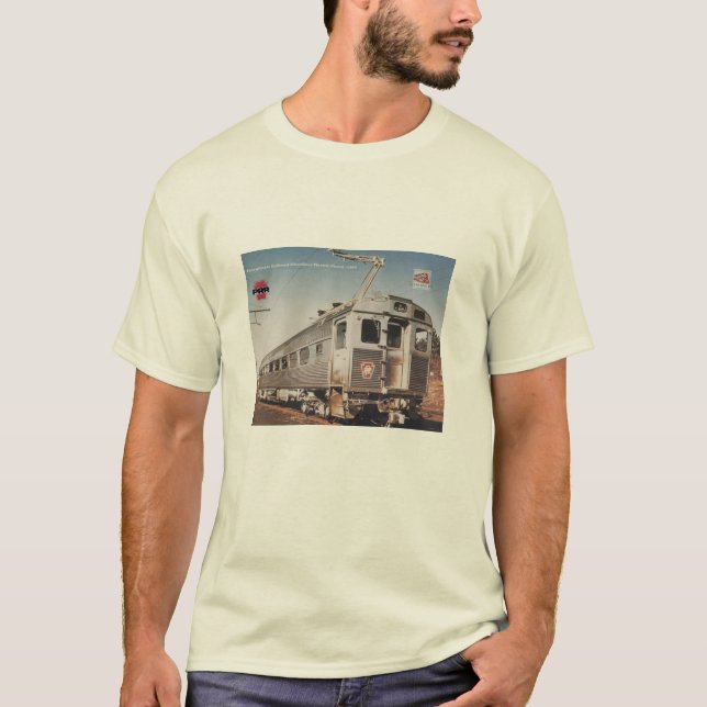 Pennsylvania Railroad Silverliner Electric Coach   T-Shirt (Front)